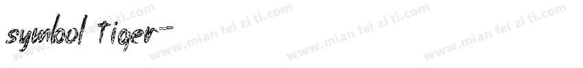 symbol tiger字体转换